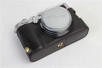 Kožené Chrániť Pol Prípade Rukoväť pre FUJIFILM Fuji X100f Fotoaparát