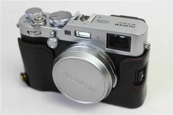 Kožené Chrániť Pol Prípade Rukoväť pre FUJIFILM Fuji X100f Fotoaparát