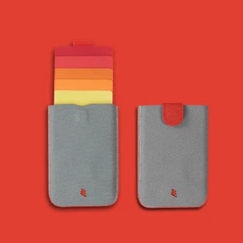 Kožené Držiteľov Karty Mini Slim Portable Vytiahol DAX Mužov kreditnej Karty, Peňaženku Farba Gradient 5 Kariet Peniaze Krátke Ženy Kabelka V1