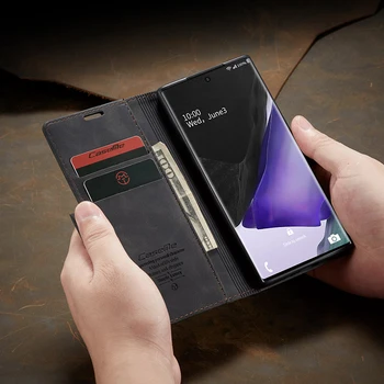 Kožené Flip Peňaženky Puzdro Pre Samsung Galaxy Note 20 10 Plus Ultra Lite Držiak Na Stojan Telefónu Tašky Kryt Magnetické Prípade
