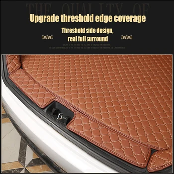 Kožené kufri rohože pre Hyundai Creta 2018-vodotesný boot koberce cargo vložkou pre Creta 2016 styling