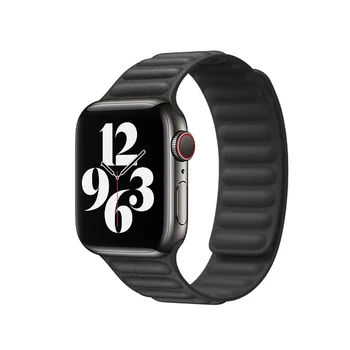 Kožené odkaz popruh pre Apple Hodinky kapela 44 mm 40 mm 42mm 38mm apple hodinky iwatch 6 5 4 3 2 1 SE magnet slučky pracky náramok pásu