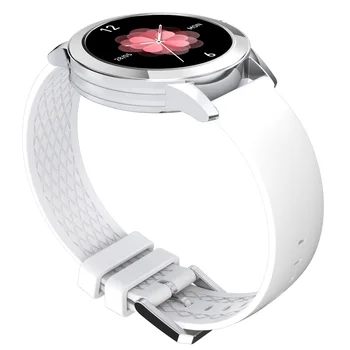 Kožený pásik, Smart Hodinky Ženy Inteligentné Náramkové hodinky s Krvný Tlak, srdcová frekvencia Monitora Fitness Tracker pre iPhone Samsung Huawei