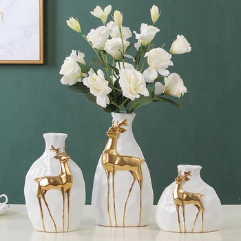 Kreatívne jeleň keramická váza decoracion hogar moderno vázy svadobné centerpieces kvetináče domáce dekorácie príslušenstvo