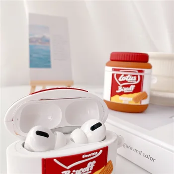 Kreatívne Karamel Cookie Omáčkou Silikónové puzdro pre AirPods 1 2 Pro Prípadoch Bezdrôtové Bluetooth Slúchadlá Box Ochranný Kryt
