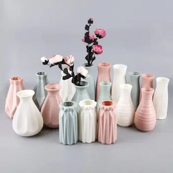 Kreatívne Plastové Váza Simulácia Kvetinové Vázy Plastové Váza Módne Jednoduché Office Váza Výzdoba Domov Kvetináče