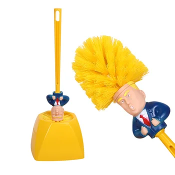 Kreatívne Trump Wc Kefa Držiteľ Cleaner Práčky Donald Trump Wc Kefa Hlavu Kúpeľňa WC Čistenie Brushe Nastaviť Čistiaci Štetec
