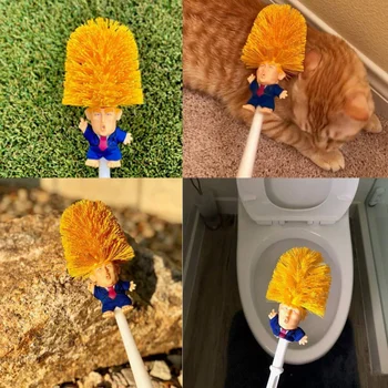 Kreatívne Trump Wc Kefa Držiteľ Cleaner Práčky Donald Trump Wc Kefa Hlavu Kúpeľňa WC Čistenie Brushe Nastaviť Čistiaci Štetec