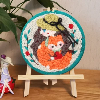 Kruh Výšivky Súpravy Nastaviť Vyšívanie, Výšivky Cross Stitch Súpravy na Vyšívanie pre Začiatočníkov DIY Umenie Šitie Deti Remeslá