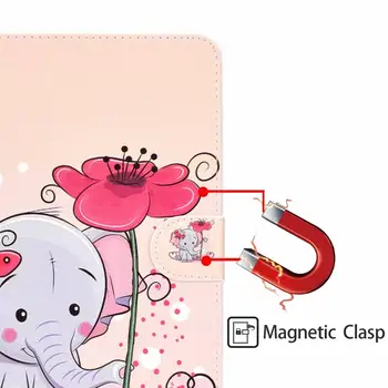 Krásne Deti Cartoon Kožené Prípad Tabletu Pre 8 Palcový Univerzálny Flip Smart Stand Kryt pre Samsung Tab 8.0-palcový Funda+pero