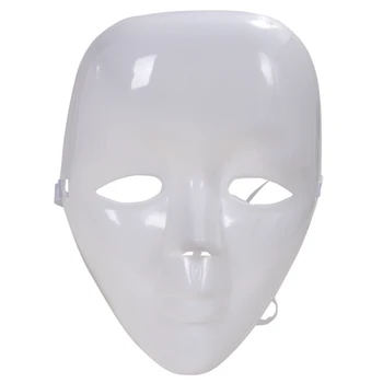 Krásne Plastové Prázdne Biele Plnú Tvár Ženy Maska Pre Kostým Party, Ples Maškaráda Halloween Výrez Prom Sexy Masky Strany