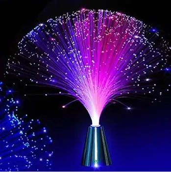 Krásne Romantické Farbu Meniace LED Optický Nočné Svetlo Lampa RGB Viacfarebná Blikajúce Módy Stolové Lampy Pre Domáce