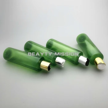 KRÁSY ÚLOHOU 250ml 24 ks/veľa zelenej prázdne plastové šampón PET fľaša s gold/silver disk top spp, krém/esenciálny olej fľaše