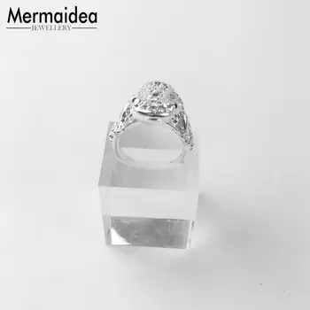 Krúžok Elegantné Biele Žaba Módne Šperky strieborné pozlátené Roztomilý Strany Darček pre Ženy, Dievčatá Milenca 2020 Nové Anelli