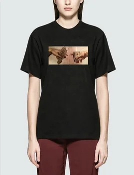 Kuakuayu HJN Michelangelo Sistino Harajuku Ulzzang T-shirt Umenie Tričko Van Gogh Tee Tričko Femme Oblečenie, Krátke Rukáv Tričko