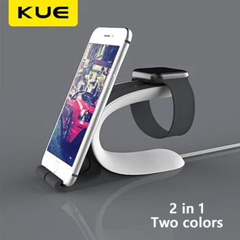KUE 2 v 1 Nabíjací Dok Stojan Dokovacie Stanice Nabíjačky Držiak Pre Apple Hodinky pre iPhone X XR XS Mobilný Telefón, Tablet Podporu