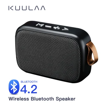 KUULAA Bluetooth Mini Reproduktor Prenosný Bezdrôtový Reproduktor Nepremokavé 3D Stereo Hudbu Surround Vonkajší Reproduktor Podpora FM TF