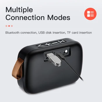 KUULAA Bluetooth Mini Reproduktor Prenosný Bezdrôtový Reproduktor Nepremokavé 3D Stereo Hudbu Surround Vonkajší Reproduktor Podpora FM TF