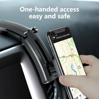 KUULAA Magnetické Auto Držiaka Telefónu, pre iPhone Samsung Skladacia Pripojiť Mobilný Telefón Držiak na Palubnú dosku Vložiť Auta, Držiak na Stojan