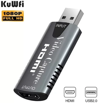 KuWFi 4K1080P digitalizačné Karty, USB 2.0, HD Video Capture Dosková Hra Záznam Live Streamingové Vysielanie Miestnej Slučky Sa