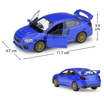 Kvalita 1:36 WRX STI športové auto zliatiny model,simulácia die-odlievanie kovových dverí vytiahnuť späť detské hračky darček model,doprava zdarma