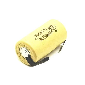Kvalitné nabíjacie batérie sub batérie SC Ni-Cd batérie 1.2 v tab 1200 mAh pre Elektrický nástroj