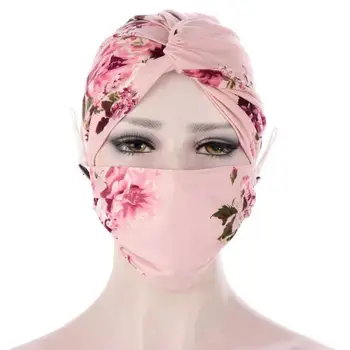 Kvetina Tlače Moslimských Žien Hidžáb Čiapky Najnovšie Trendy Hlavu Šatku Maska 2pc Hidžáb Kapoty Vnútorné Spp Arabských Zábal Dámy Turnban Kapoty