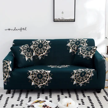 Kvetinový vytlačené gauč kryty na obývacia izba elastická stretch slipcover výkres rohová sedačka zahŕňa 1/2/3/4-sedačková