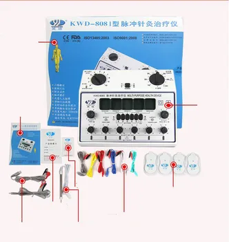 KWD-808I 6 Kanálov Desiatky Jednotky Multi-Purpose Stimulátor Akupunktúrnych Zdravotné Masážne Zariadenie Elektrická nervová svalov stimulato