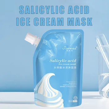 Kyselina Salicylová Ice Cream Mask Hydratačná Zubov Ultra Cleansing Mask Zmenšenie Pórov, Starostlivosť O Pleť