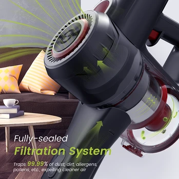 KYVOL VB20MQ Vreckový Vysávač 20000Pa Silný Sací Výkon Tri-speed mode Ruke Držať Bezdrôtový smart home Efektívne