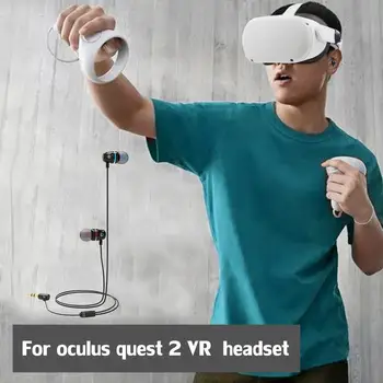 Káblové Slúchadlá Pre Oculus Quest 2 VR Headset Hlboké Basy Herné Slúchadlá Slúchadlá In-ear Slúchadiel do uší Pre Oculus Quest2 VR Príslušenstvo
