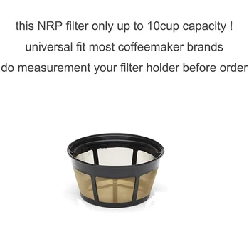 Káva Trvalý Filter Univerzálny Drip Coffeemakers Filter Mesh pre Breville BDC/Pán Kávovary/Cuisinart GTF-B&Viac