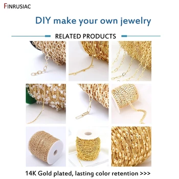 Kórejský DIY reťazca príslušenstvo medi kov á 14K zlata hviezdy a mesiac reťazca šperky, takže materiál