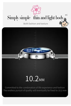 Kórejský podporu DIY watchface Ženy zlato Smart hodinky S kalórie, Tepová frekvencia, krvný tlak 40 mm smartwatch pre ženy