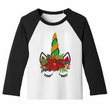 Kórejský Roztomilé Deti, T Košele Chlapci Dievčatá Oblečenie Batoľa Detský Dlhé Rukávy T-shirts Pre Dievčatá Vianočné Jednorožec Topy pre Dievčatá
