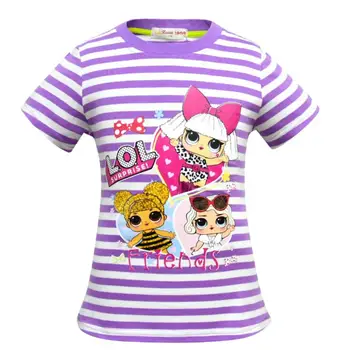 L. O. L PREKVAPENIE Cartoon Baby Dievčatá Tričko v Lete Deti, Dievčatá T-Shirt Oblečenie Batoľa Topy L. O. L Bábika Batoľa Dievčatá T-Shirt