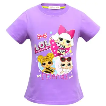 L. O. L PREKVAPENIE Cartoon Baby Dievčatá Tričko v Lete Deti, Dievčatá T-Shirt Oblečenie Batoľa Topy L. O. L Bábika Batoľa Dievčatá T-Shirt