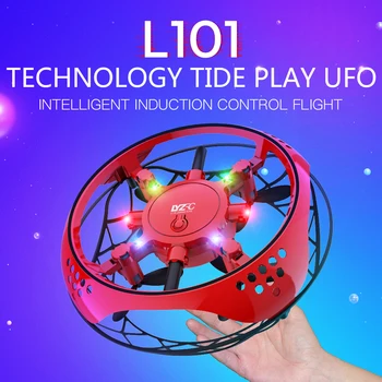 L101 RC Mini Quadcopter 4K Anti-Kolízie HD Kamera Diaľkového Gesto Lietadla UFO Ručné Ovládanie Drone LED Indukčné Hračky