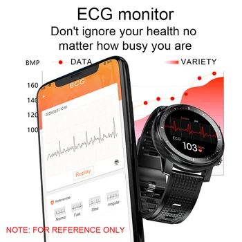 L15 Smart Hodinky Mužov Srdcovej frekvencie, Krvného Tlaku Kyslíka EKG Zdravie Tracker vodotesný IP68 Fitness Športové Hodinky s LED bleskom