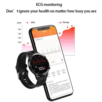L16 Smart Hodinky Mužov EKG+PPG Vodotesný IP68 Bluetooth Krvného Tlaku, Tepovej frekvencie, Fitness Tracker Športové Smart Hodinky