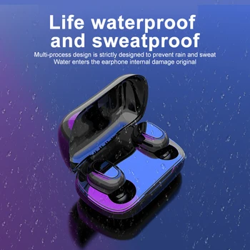 L21Portable TWS Bluetooth 5.0 Nepremokavé Športové Bezdrôtové Slúchadlá Zníženie Hluku Stereo Hudby In-Ear Slúchadiel do uší Slúchadlo