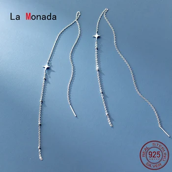 La Monada Strapec Star Ženy Drop Strieborné Náušnice 925 Sterling Silver Jemné Šperky Pre Ženy Visí Visieť Kórejský Náušnice Ženy