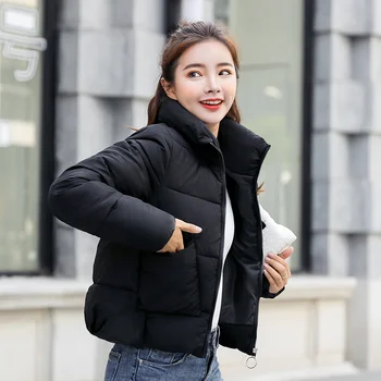 Lacné, veľkoobchod 2018 nové zimné Hot predaj dámskej módy bežné teplá bunda žena bisic coats L198
