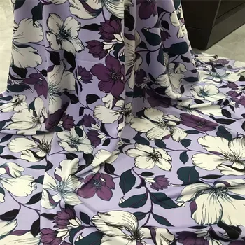 Lacné šitie textília kvetinový šifón pre tenké šijací materiál pre Letné šaty mierne transparentný