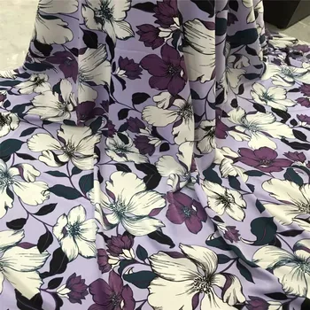 Lacné šitie textília kvetinový šifón pre tenké šijací materiál pre Letné šaty mierne transparentný