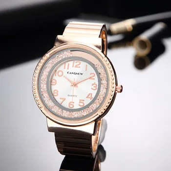 Lady Gold Diamond Hodiny 2020 Nový Dizajn Ženy Šaty Sledovať celú Ocele, Quartz Analógové Náramkové hodinky Hot relogio feminino