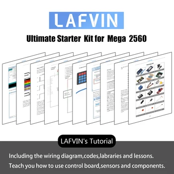 LAFVIN Mega 2560 Projektu Najviac Kompletný Starter Kit s Tutoriál pre Arduino