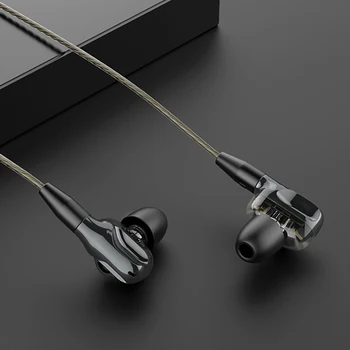 Langsdom D5 In-ear Slúchadlá Stereo Basov, 3,5 mm Jack, Káblové Ovládanie HiFi Slúchadlá s HD Mikrofón Slúchadlá pre iPhone Xiao