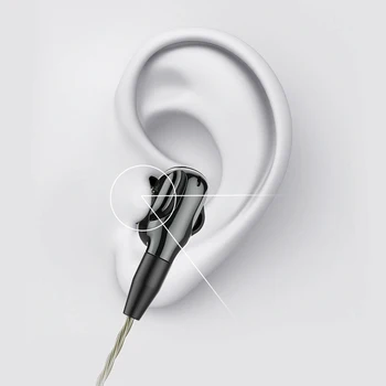Langsdom D5 In-ear Slúchadlá Stereo Basov, 3,5 mm Jack, Káblové Ovládanie HiFi Slúchadlá s HD Mikrofón Slúchadlá pre iPhone Xiao